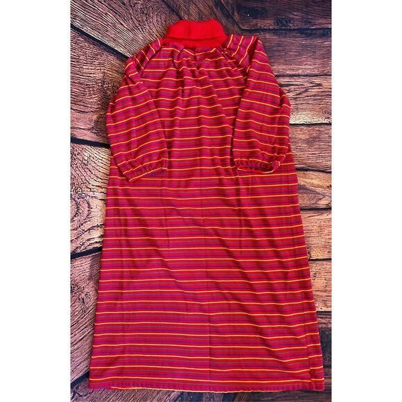 Vtg Gloria Moret of California Multi-color‎ Hostess Patio Gown Dress Robe Sz Lg - Picture 3 of 9